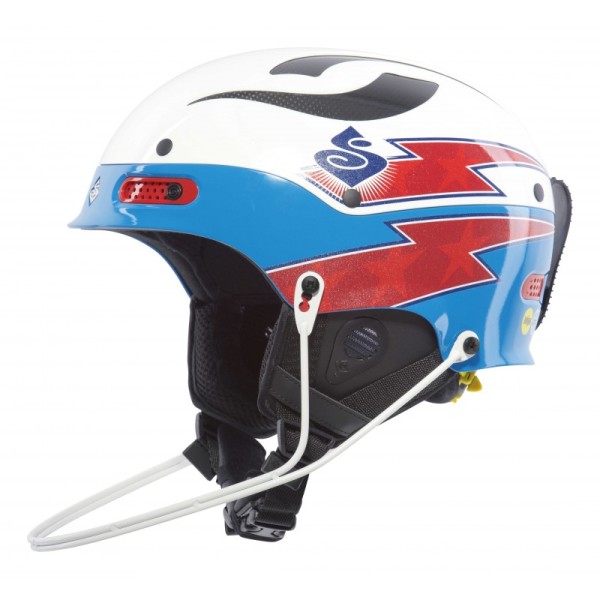 Trooper SL TE Helmet Pearl White/Bird Blue Metallic SWEET PROTECTION