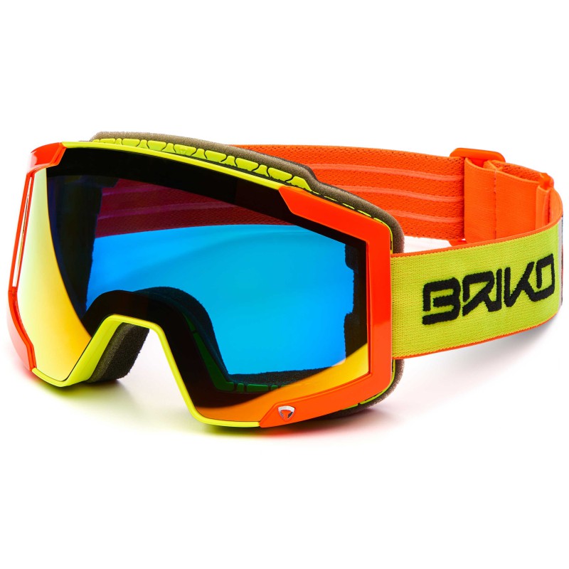 LAVA 7.6 FLUO YELLOW ORANGE 2 LENSES CAT3/CAT1 - BRIKO LAVA 7.6 FLUO YELLOW ORANGE 2 LENSES CAT3/CAT1 - BRIKO